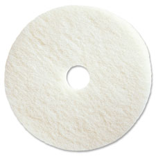 Polishing Floor Pads, 16", 5/CT, White