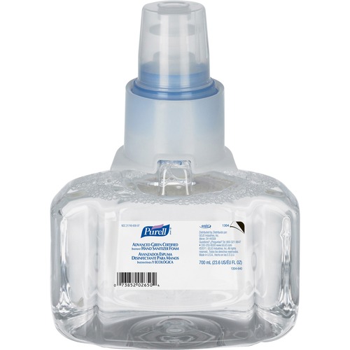 Hand Dispenser Foam Sanitizer Refill, f/LTX-7, 700ml, Clear