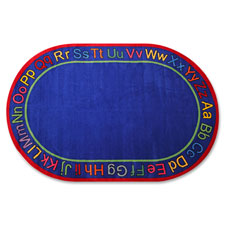 Educational Rug, Oval, 10'9x13'2', Multi