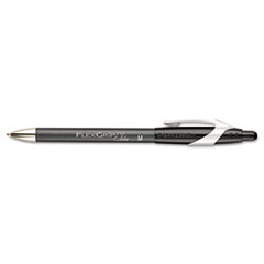 Ballpoint Pen,Refill/Retractable,Medium Pt,Black Barrel/Ink
